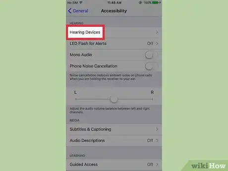 Image titled Disable Hearing Aid Mode on an iPhone Step 4