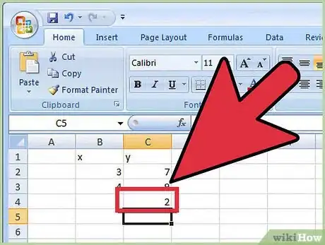 Image titled Calculate Slope in Excel Step 5