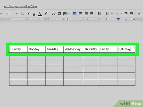 Image titled Create a Calendar in Google Docs Step 8