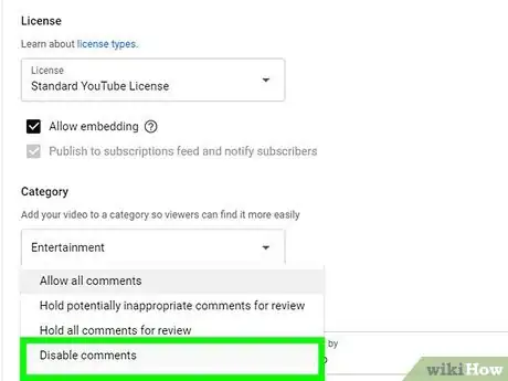 Image titled Disable Comments on Videos on YouTube Step 11