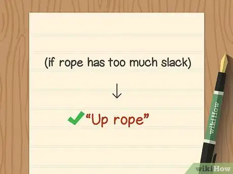 Image titled Communicate Basic Rock Climbing Commands With Your Belayer Step 4