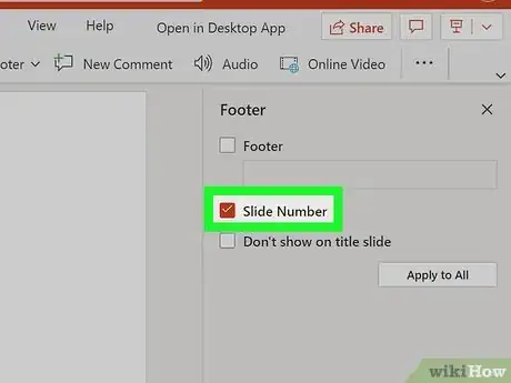 Image titled Add Slide Numbers in PowerPoint Step 4