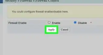 Disable Router Firewall