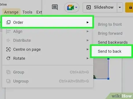 Image titled Send Something to the Back on Google Slides Step 4