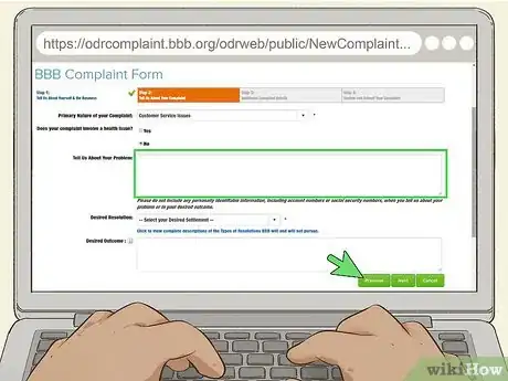 Image titled File a Better Business Bureau Complaint Step 7