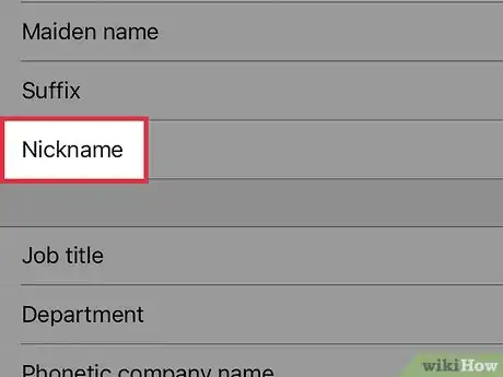 Image titled Display Nicknames for Contacts on an iPhone Step 9