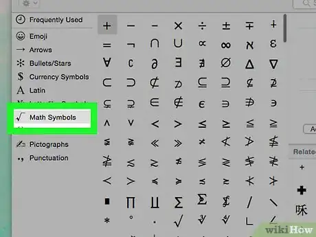 Image titled Make Math Symbols on Your Mac (OS X) Step 3