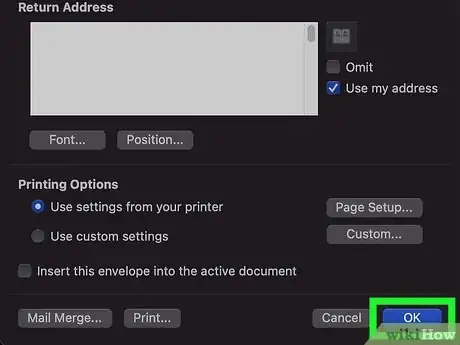 Image titled Print on an Envelope Using Microsoft Word Step 21