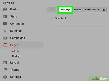 Image titled Add a Page to Blogger Step 8