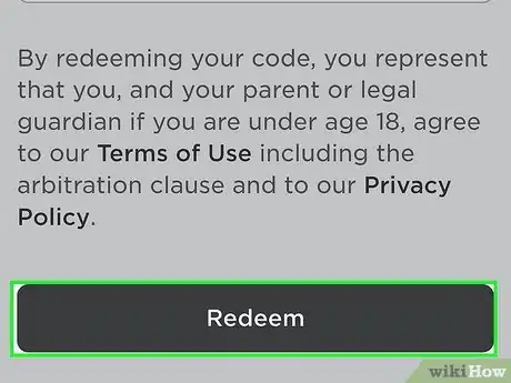 Image titled Use a Roblox Gift Card on iPhone Step 6