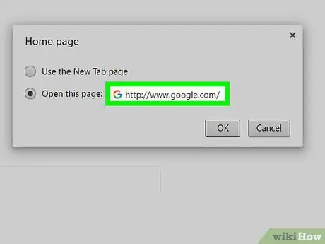 Image titled Set Homepage in Google Chrome Step 7