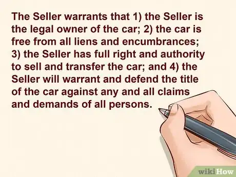 Image titled Write a Contract for Selling a Car Step 8