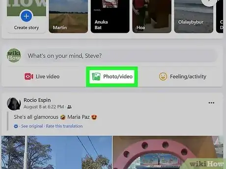Image titled Add Photos to a Post on Facebook Step 8