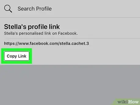 Image titled Find a Facebook URL on iPhone or iPad Step 4