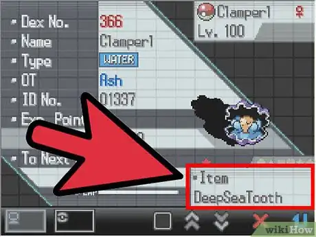 Image titled Evolve Clamperl in Pokemon Step 3