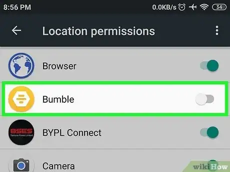 Image titled Hide Location on Bumble Step 1