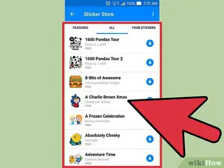 Image titled Use Stickers on Facebook Messenger Step 8