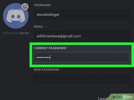 Image titled Change Your Discord Password on a PC or Mac Step 13