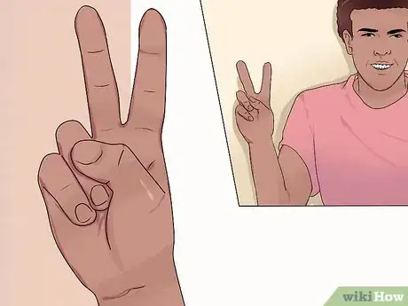 Image titled Do the Peace Sign Step 1