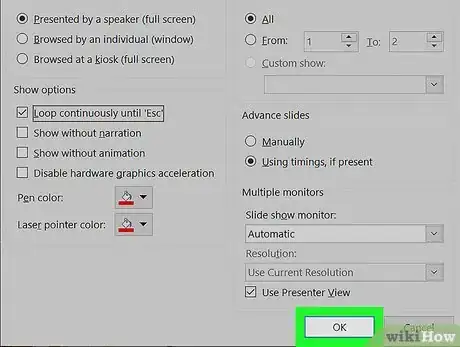 Image titled Loop in PowerPoint on PC or Mac Step 10