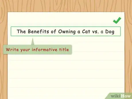 Image titled Write a Title for a Compare and Contrast Essay Step 4