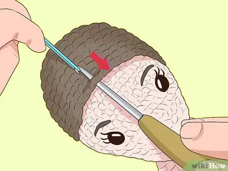 Image titled Make Amigurumi Hair Step 18