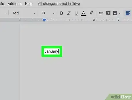 Image titled Create a Calendar in Google Docs Step 3