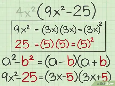 Image titled Factor the Difference of Two Perfect Squares Step 7