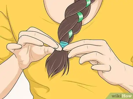 Image titled Braid Your Hair with a Ribbon Step 7
