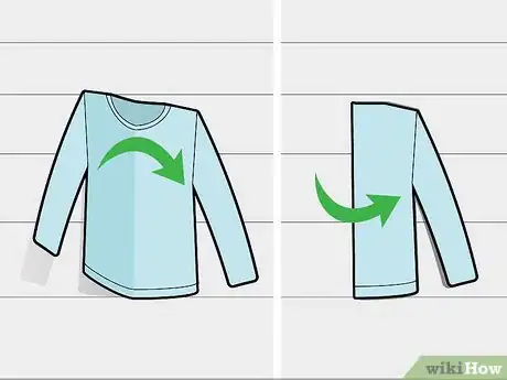 Image titled Fold Long Sleeve Shirts Step 2