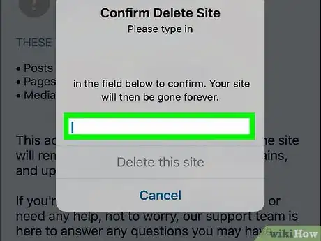 Image titled Delete a WordPress.Com Blog Step 7