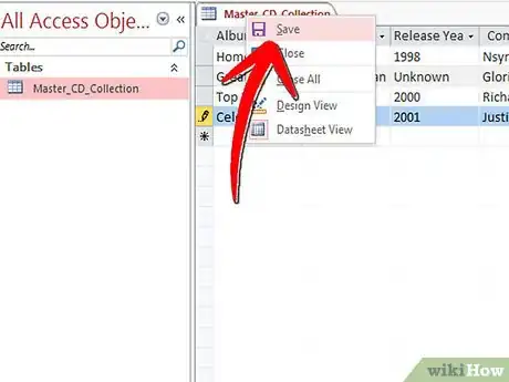 Image titled Keep Track of Your CD Collection Using Microsoft Access Step 15