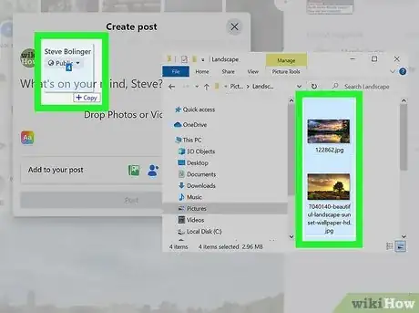 Image titled Post Multiple Photos on Facebook Step 11