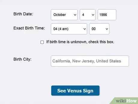 Image titled Find Your Venus Sign Step 1