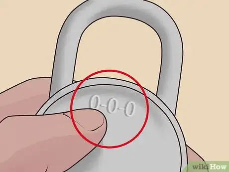 Image titled Open a Padlock Step 1