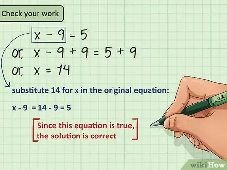 Image titled Solve One Step Equations Step 4