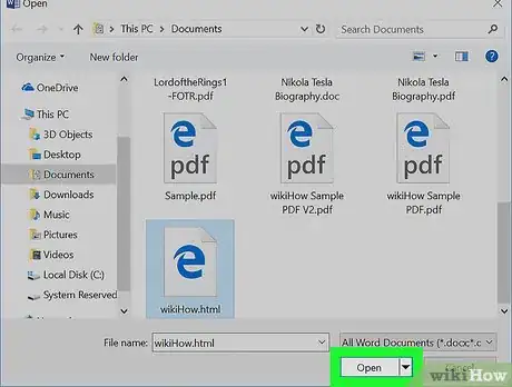 Image titled Convert Html to Word Step 6