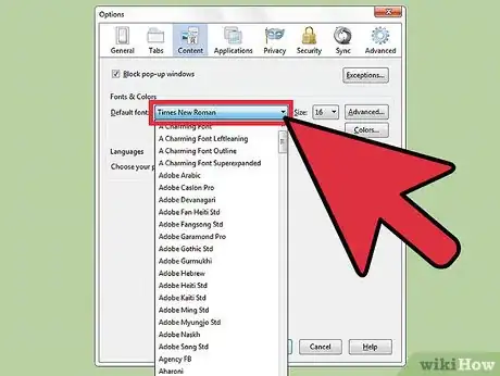 Image titled Change the Default Font in Firefox Step 5