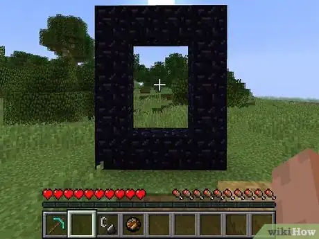 Image titled Make a Nether Portal in Minecraft PE Step 9