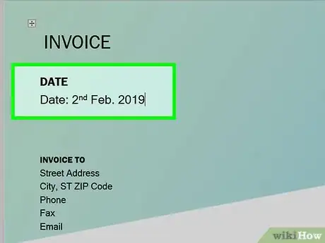 Image titled Make Invoices in Word Step 11