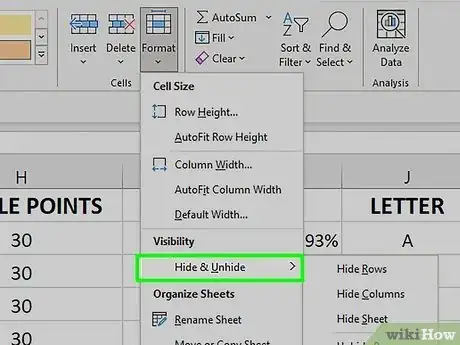 Image titled Unhide Columns in Excel Step 15