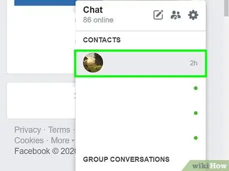 Image titled Video Chat on Facebook Step 7