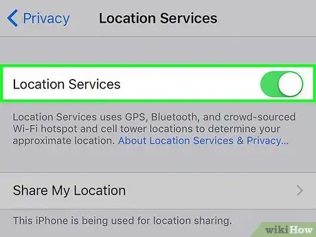 Image titled Turn on GPS on an iPhone Step 4