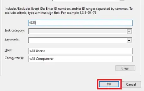 Image titled Event Viewer Create Custom View Click OK.png