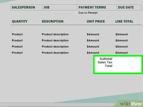 Image titled Make Invoices in Word Step 15