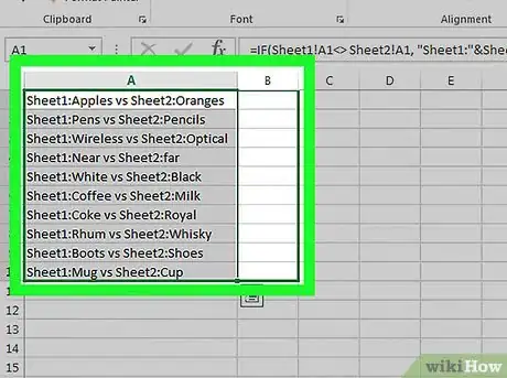 Image titled Compare Data in Excel Step 18