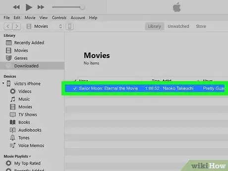 Image titled Delete Movies from iTunes Step 11