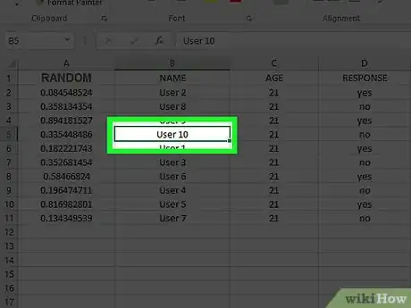 Image titled Create a Random Sample in Excel Step 21