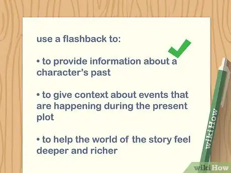 Image titled Paper outlining ways that flashbacks are useful.