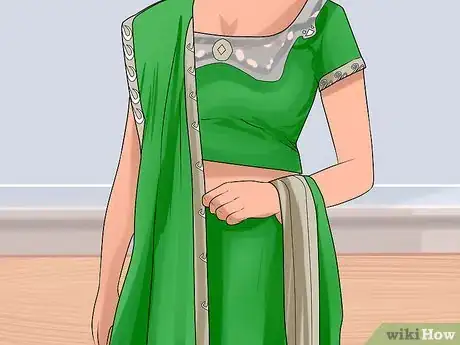 Image titled Dress in a Ghagra Choli (Indian Dress) Step 8